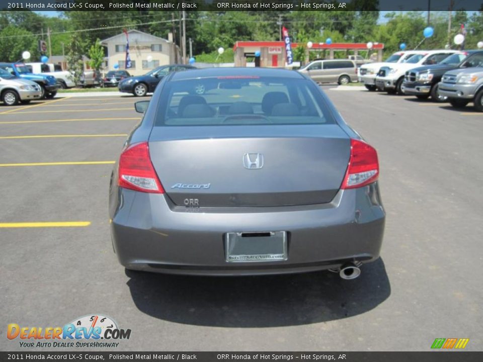 2011 Honda Accord LX-S Coupe Polished Metal Metallic / Black Photo #4