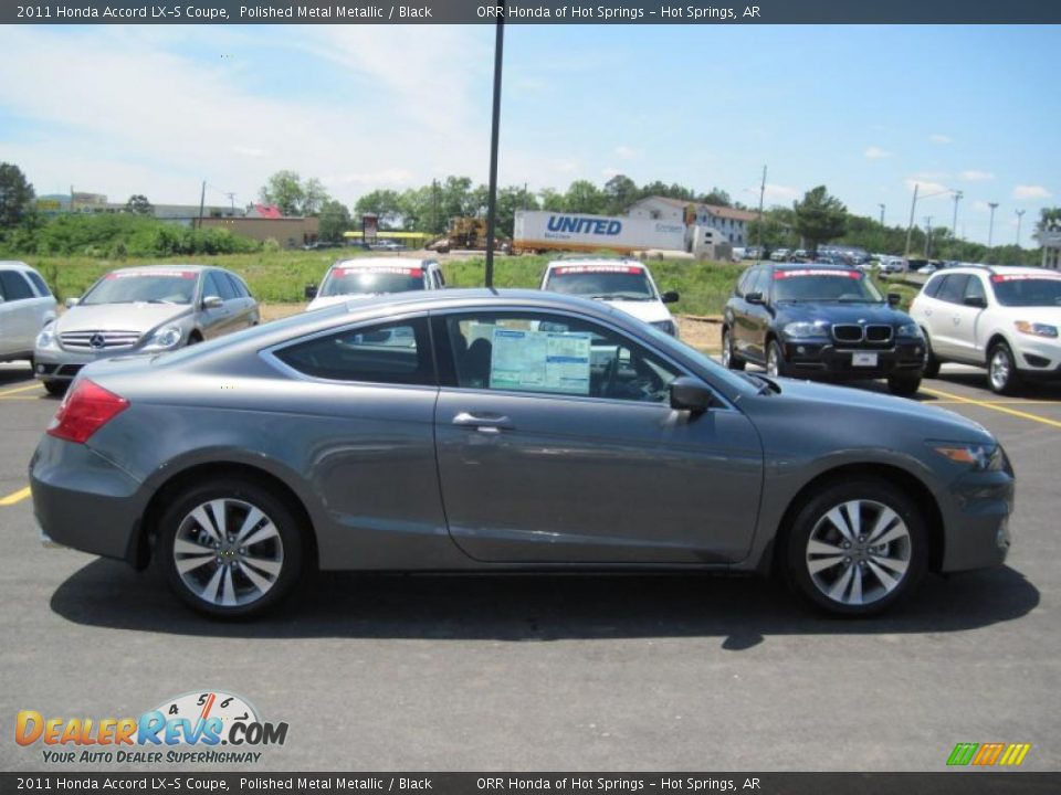 2011 Honda Accord LX-S Coupe Polished Metal Metallic / Black Photo #6