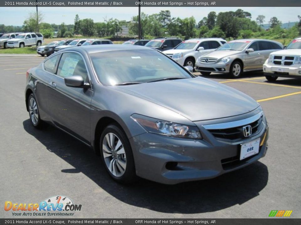 2011 Honda Accord LX-S Coupe Polished Metal Metallic / Black Photo #7
