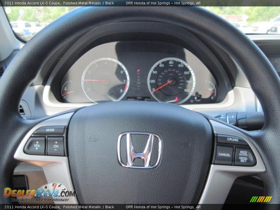 2011 Honda Accord LX-S Coupe Polished Metal Metallic / Black Photo #15