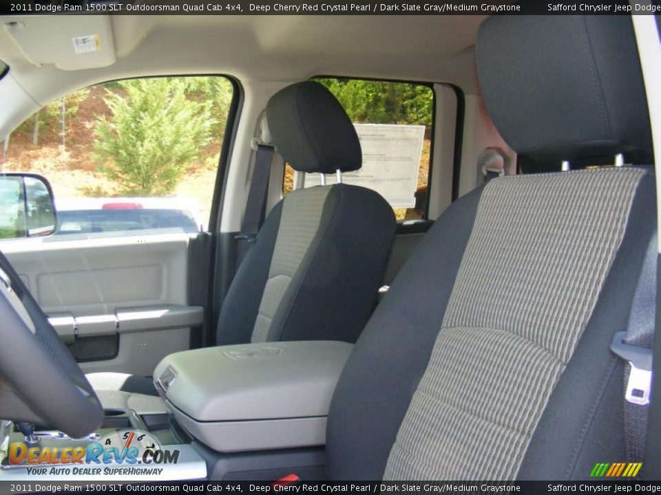 2011 Dodge Ram 1500 SLT Outdoorsman Quad Cab 4x4 Deep Cherry Red Crystal Pearl / Dark Slate Gray/Medium Graystone Photo #6