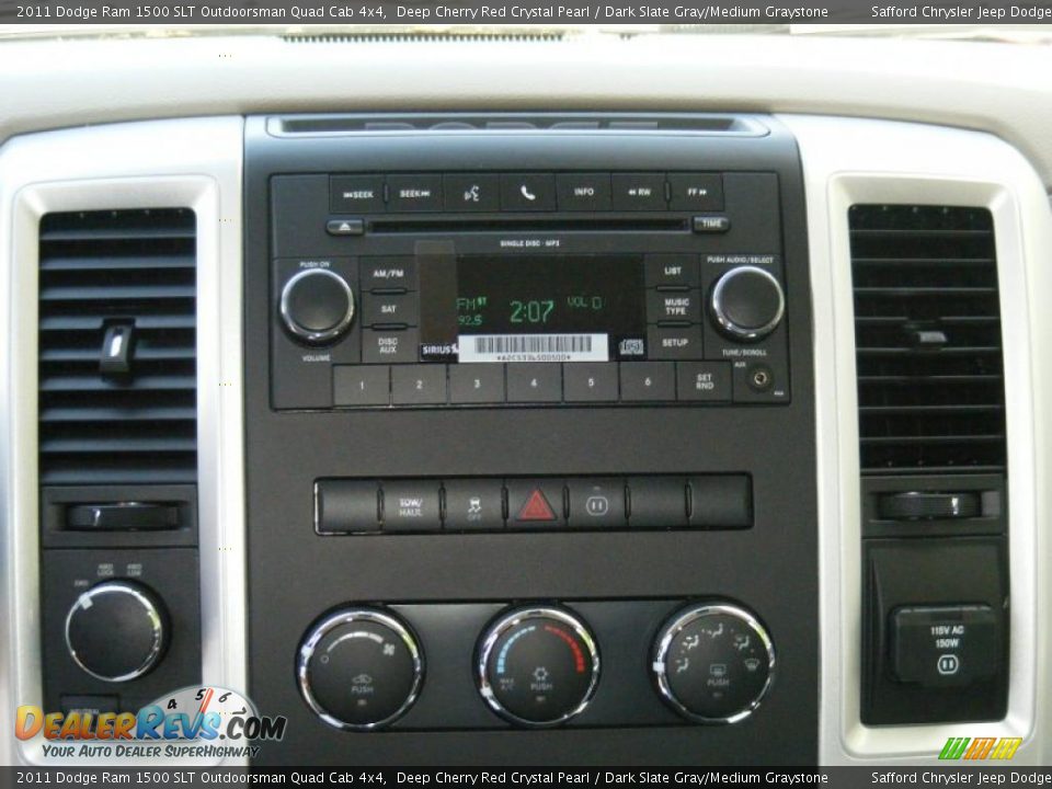 2011 Dodge Ram 1500 SLT Outdoorsman Quad Cab 4x4 Deep Cherry Red Crystal Pearl / Dark Slate Gray/Medium Graystone Photo #9