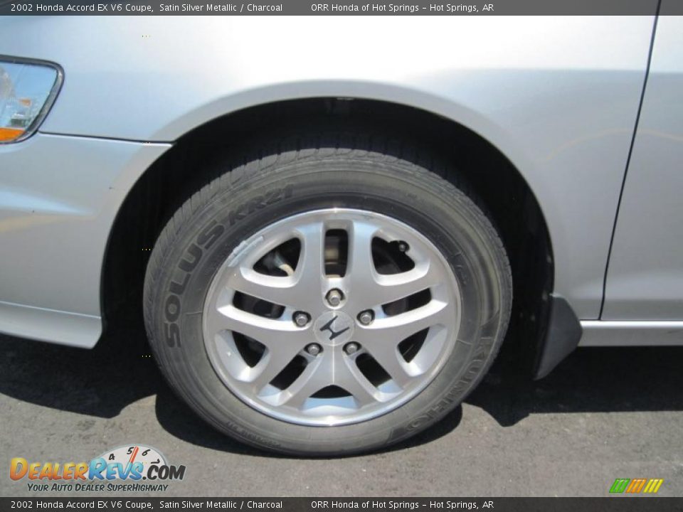2002 Honda Accord EX V6 Coupe Satin Silver Metallic / Charcoal Photo #9