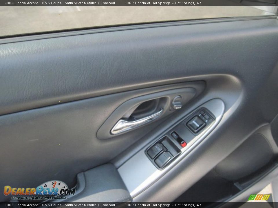 2002 Honda Accord EX V6 Coupe Satin Silver Metallic / Charcoal Photo #13