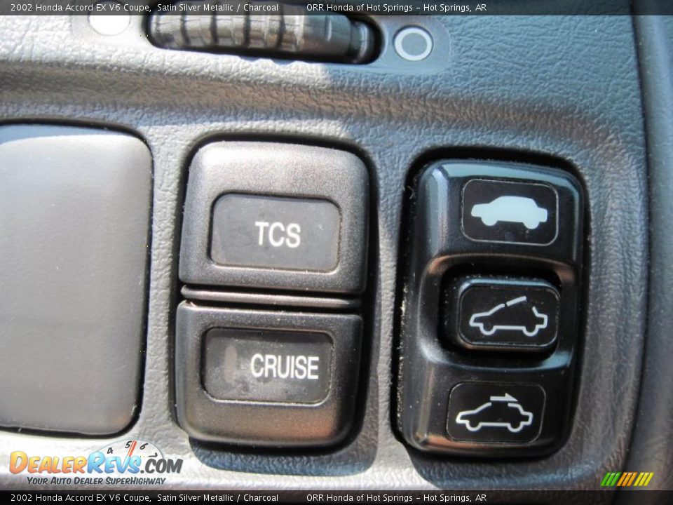 2002 Honda Accord EX V6 Coupe Satin Silver Metallic / Charcoal Photo #17