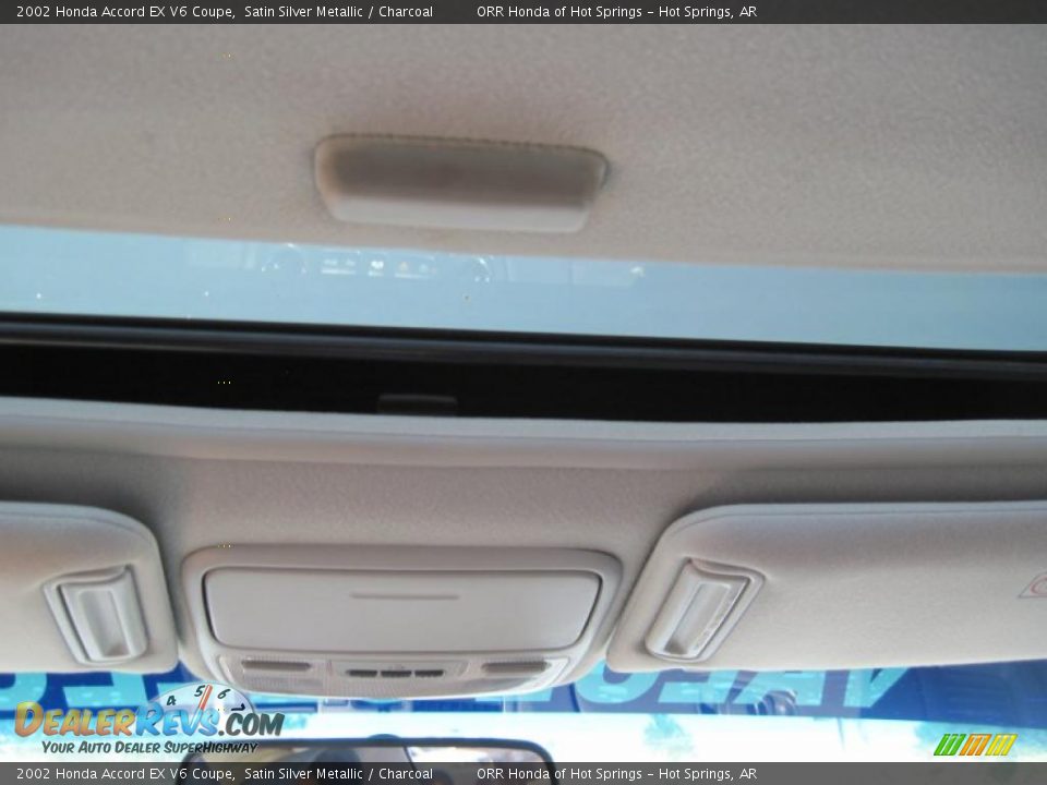 2002 Honda Accord EX V6 Coupe Satin Silver Metallic / Charcoal Photo #18