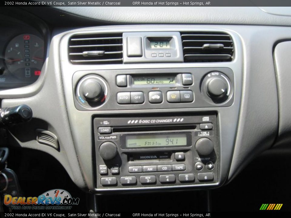 2002 Honda Accord EX V6 Coupe Satin Silver Metallic / Charcoal Photo #19