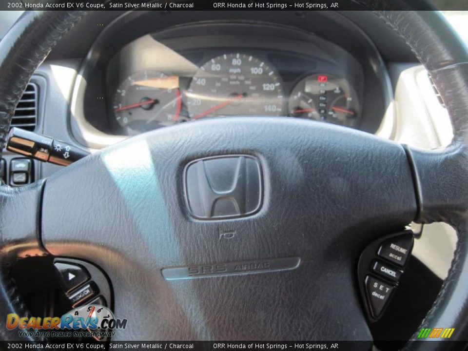 2002 Honda Accord EX V6 Coupe Satin Silver Metallic / Charcoal Photo #20