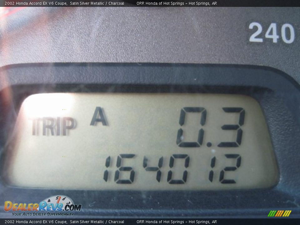 2002 Honda Accord EX V6 Coupe Satin Silver Metallic / Charcoal Photo #21