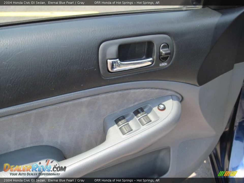 2004 Honda Civic EX Sedan Eternal Blue Pearl / Gray Photo #11
