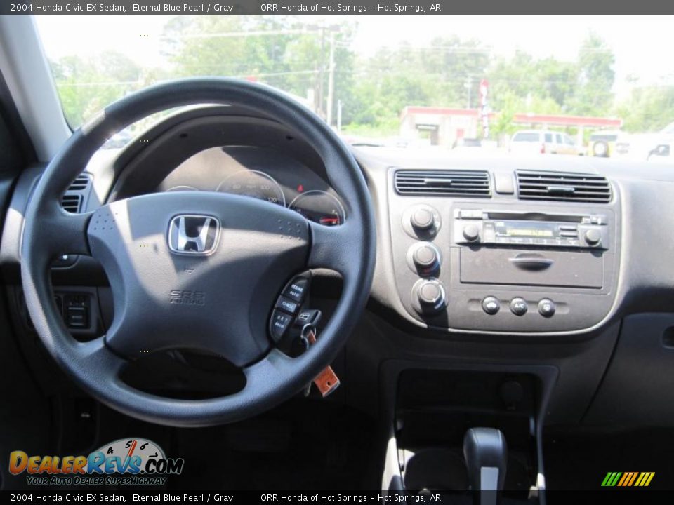 2004 Honda Civic EX Sedan Eternal Blue Pearl / Gray Photo #13