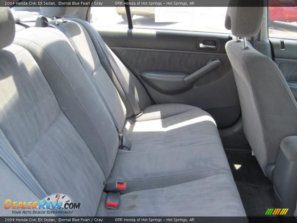 2004 Honda Civic EX Sedan Eternal Blue Pearl / Gray Photo #15