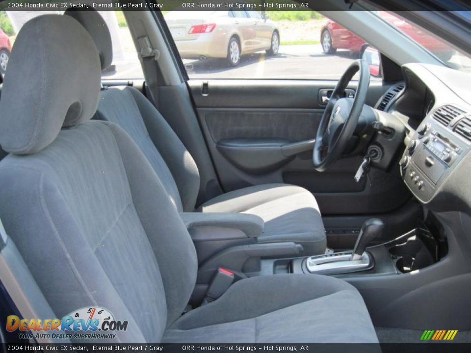 2004 Honda Civic EX Sedan Eternal Blue Pearl / Gray Photo #16