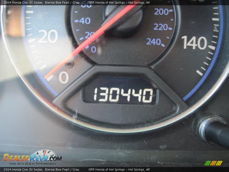 2004 Honda Civic EX Sedan Eternal Blue Pearl / Gray Photo #20