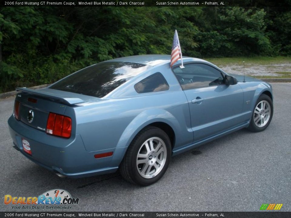 2006 Ford Mustang GT Premium Coupe Windveil Blue Metallic / Dark Charcoal Photo #3