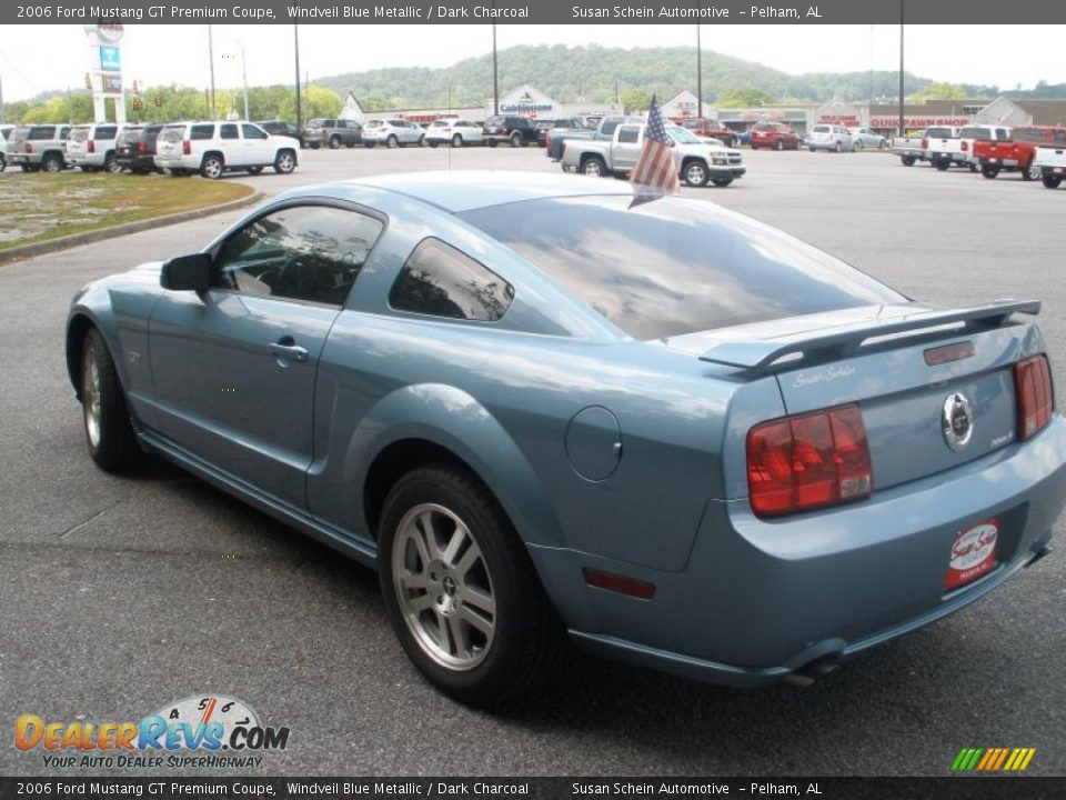 2006 Ford Mustang GT Premium Coupe Windveil Blue Metallic / Dark Charcoal Photo #5