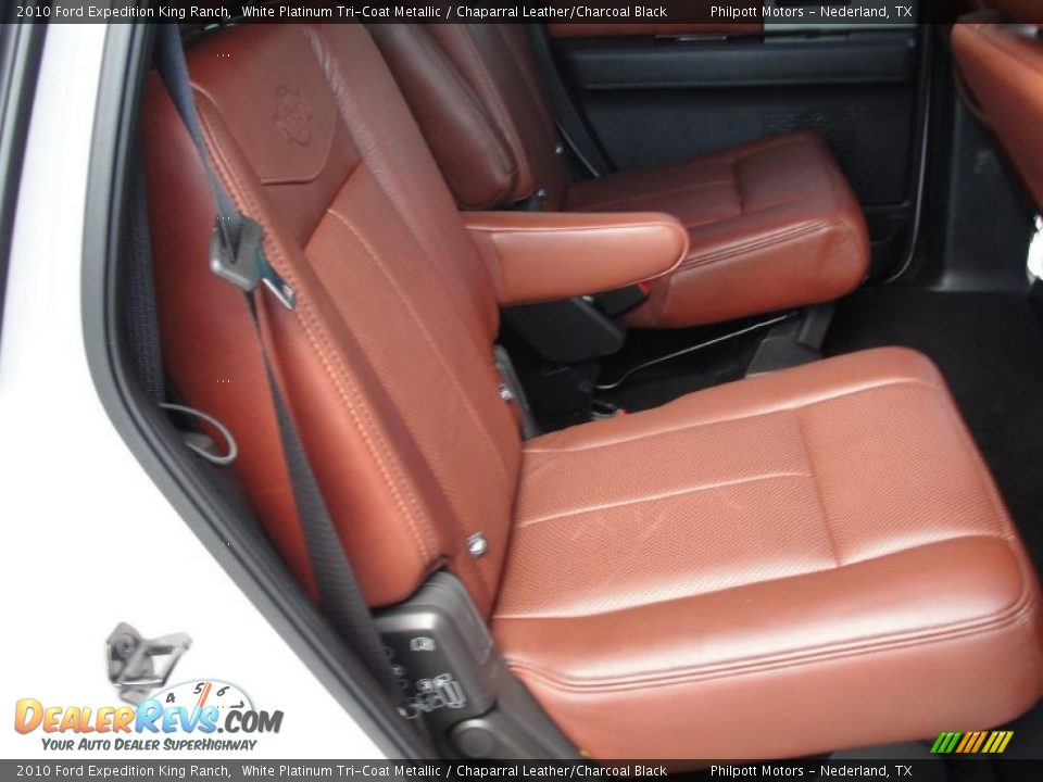 Chaparral Leather/Charcoal Black Interior - 2010 Ford Expedition King Ranch Photo #33