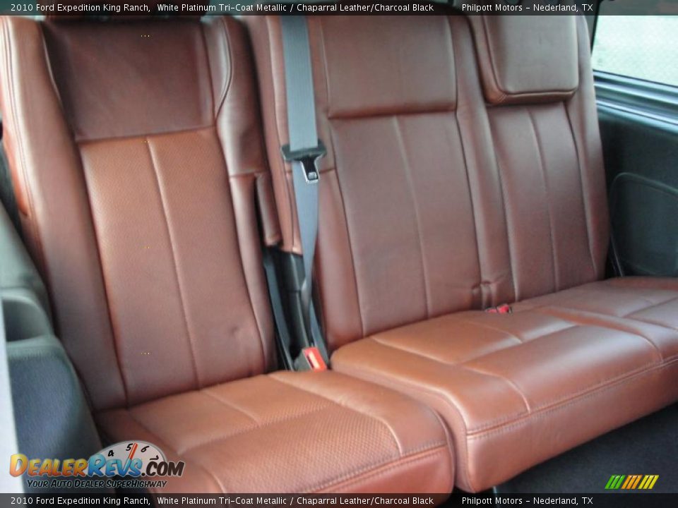 Chaparral Leather/Charcoal Black Interior - 2010 Ford Expedition King Ranch Photo #34