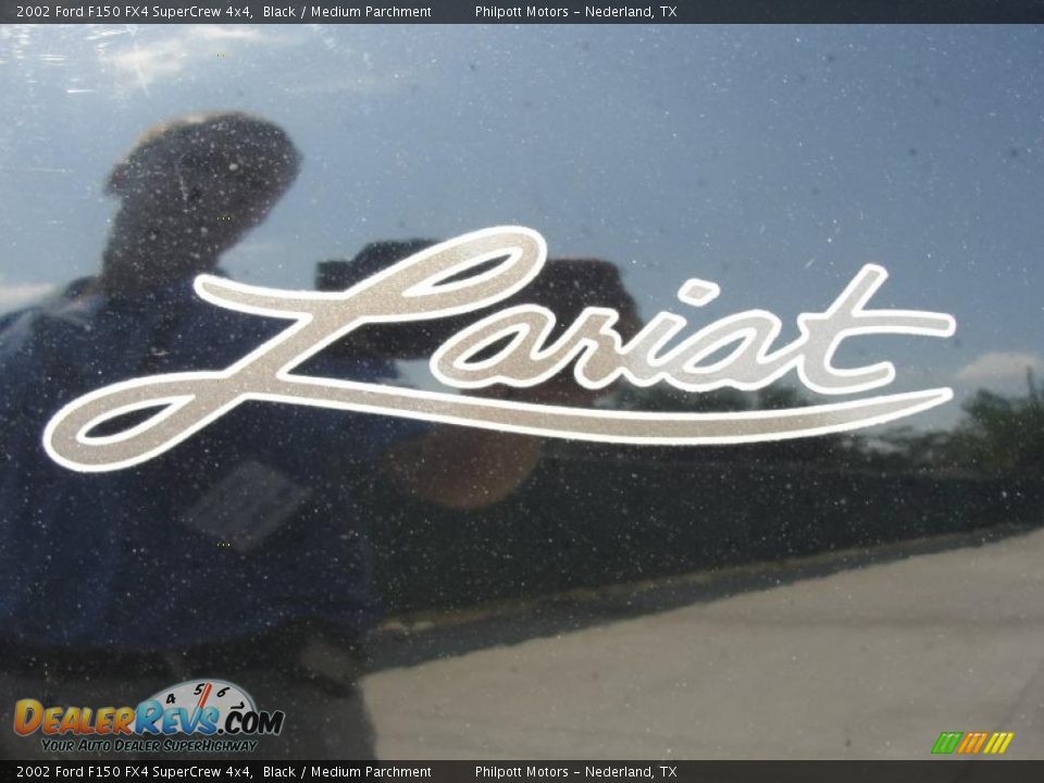 2002 Ford F150 FX4 SuperCrew 4x4 Black / Medium Parchment Photo #20