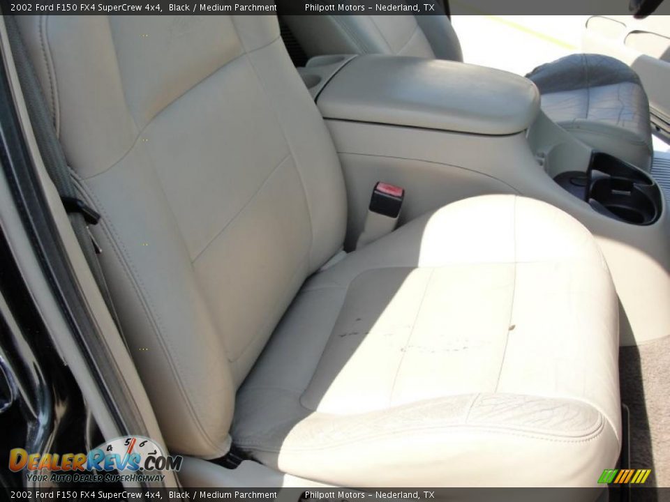 2002 Ford F150 FX4 SuperCrew 4x4 Black / Medium Parchment Photo #27