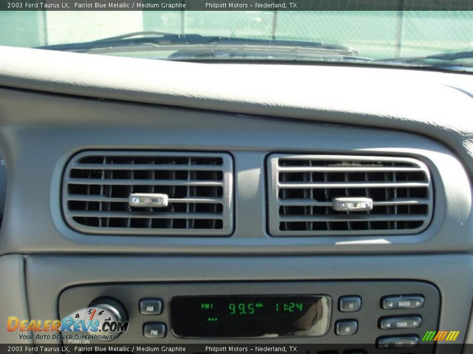 2003 Ford Taurus LX Patriot Blue Metallic / Medium Graphite Photo #35