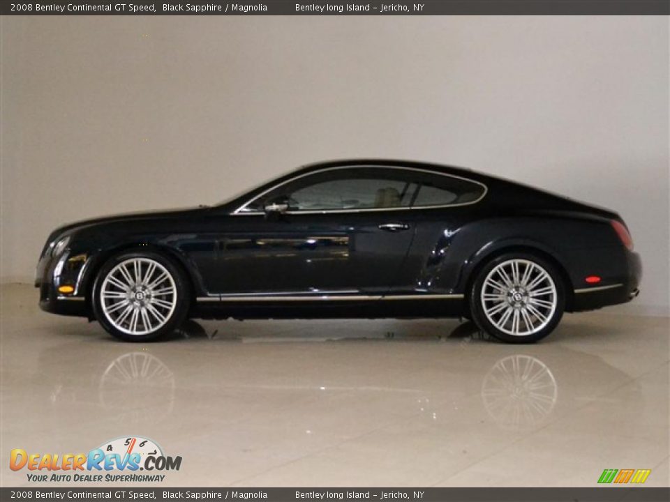 2008 Bentley Continental GT Speed Black Sapphire / Magnolia Photo #9