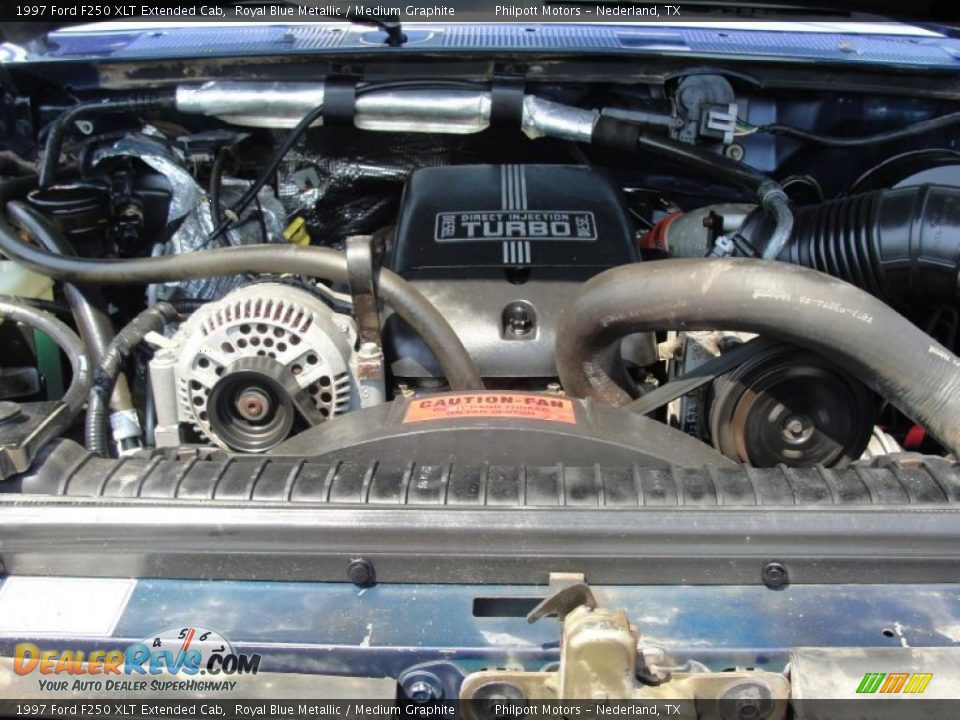 1997 Ford F250 XLT Extended Cab 7.3 Liter OHV 16-Valve Turbo-Diesel V8 Engine Photo #17