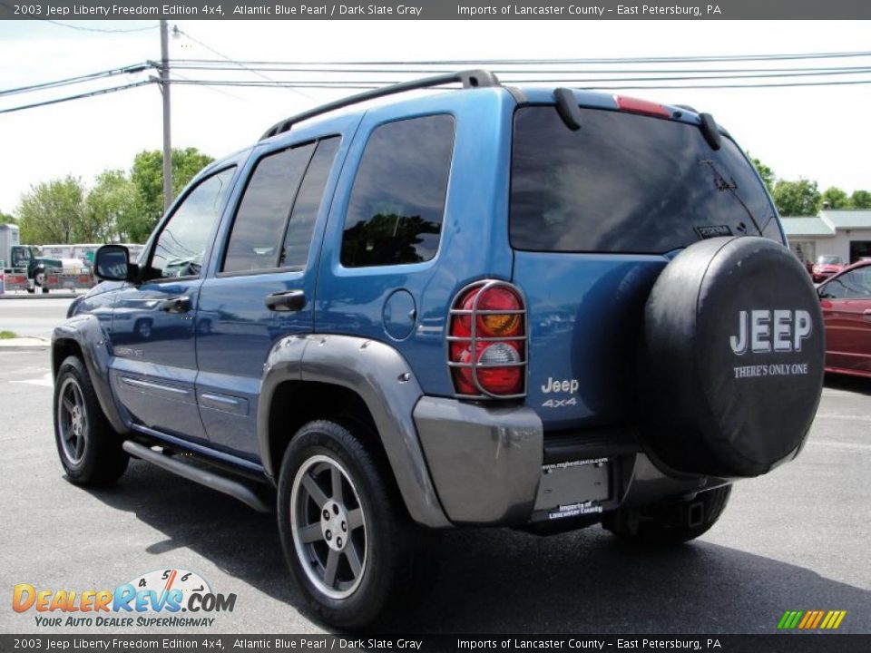 2003 Jeep Liberty Freedom Edition 4x4 Atlantic Blue Pearl / Dark Slate Gray Photo #5