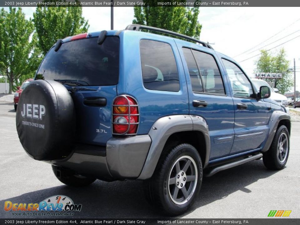 2003 Jeep Liberty Freedom Edition 4x4 Atlantic Blue Pearl / Dark Slate Gray Photo #7