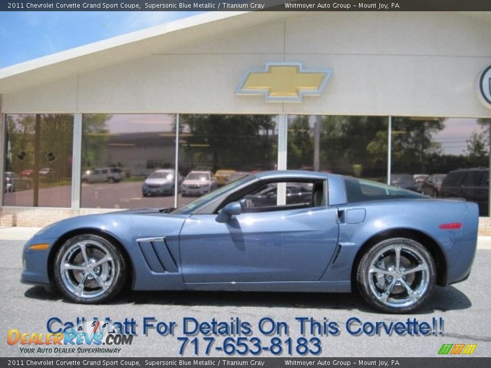 2011 Chevrolet Corvette Grand Sport Coupe Supersonic Blue Metallic / Titanium Gray Photo #1