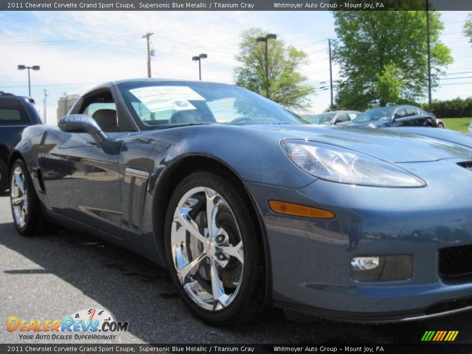 2011 Chevrolet Corvette Grand Sport Coupe Supersonic Blue Metallic / Titanium Gray Photo #5