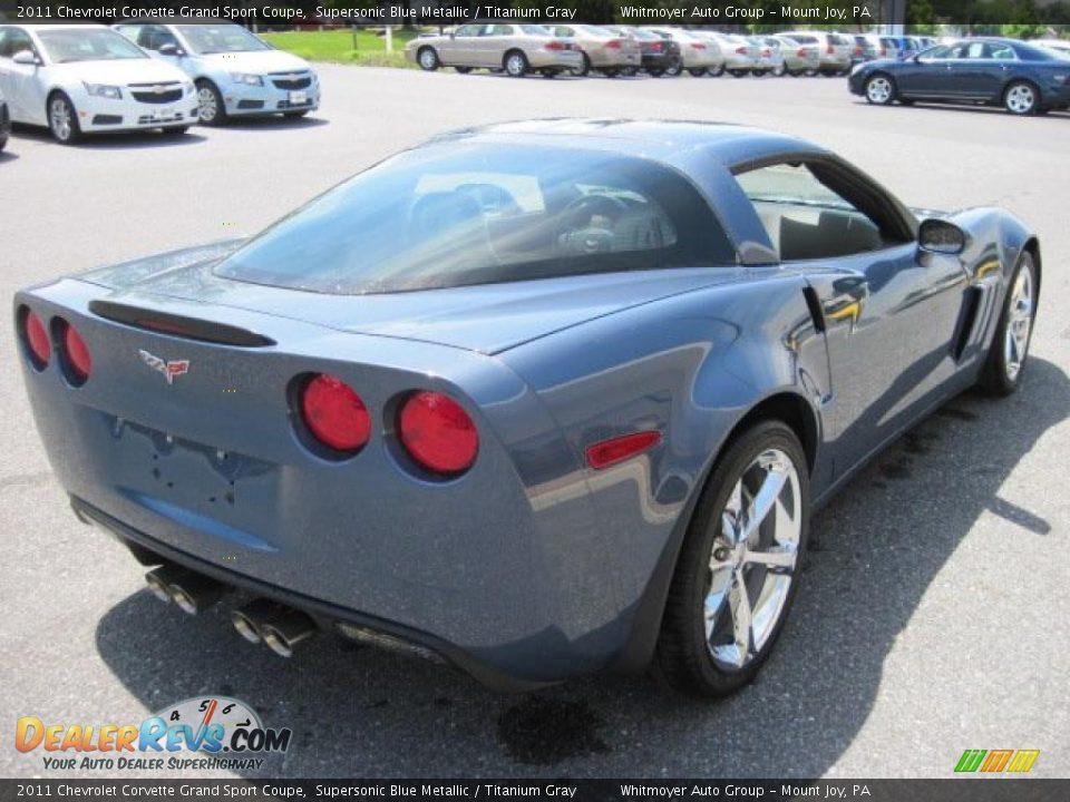 Supersonic Blue Metallic 2011 Chevrolet Corvette Grand Sport Coupe Photo #10