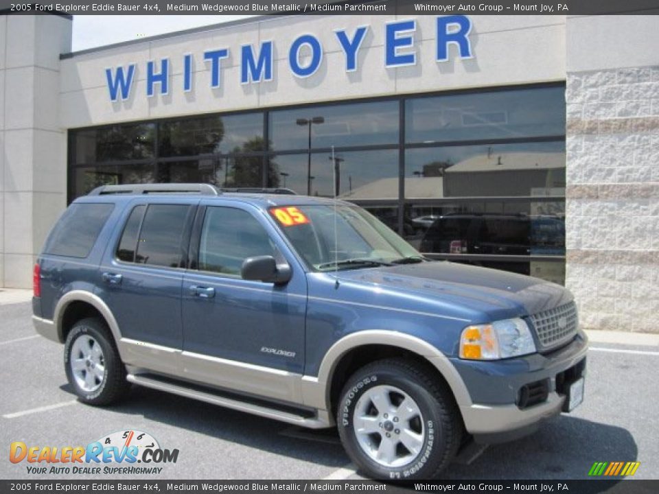 2005 Ford Explorer Eddie Bauer 4x4 Medium Wedgewood Blue Metallic / Medium Parchment Photo #1