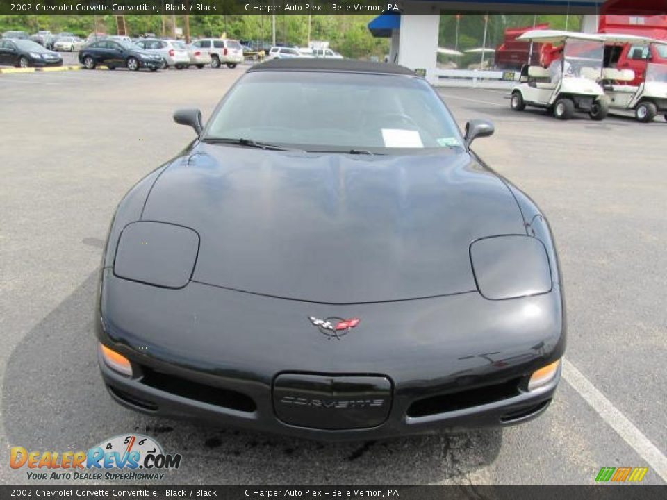 2002 Chevrolet Corvette Convertible Black / Black Photo #4