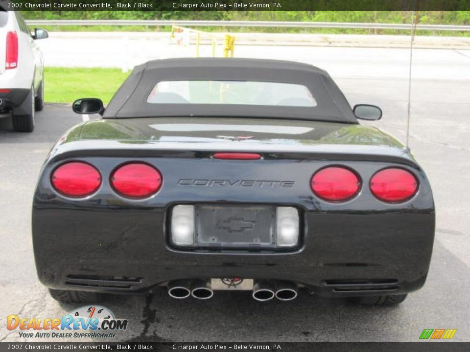 2002 Chevrolet Corvette Convertible Black / Black Photo #9