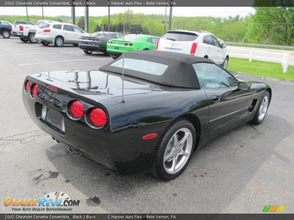 2002 Chevrolet Corvette Convertible Black / Black Photo #10