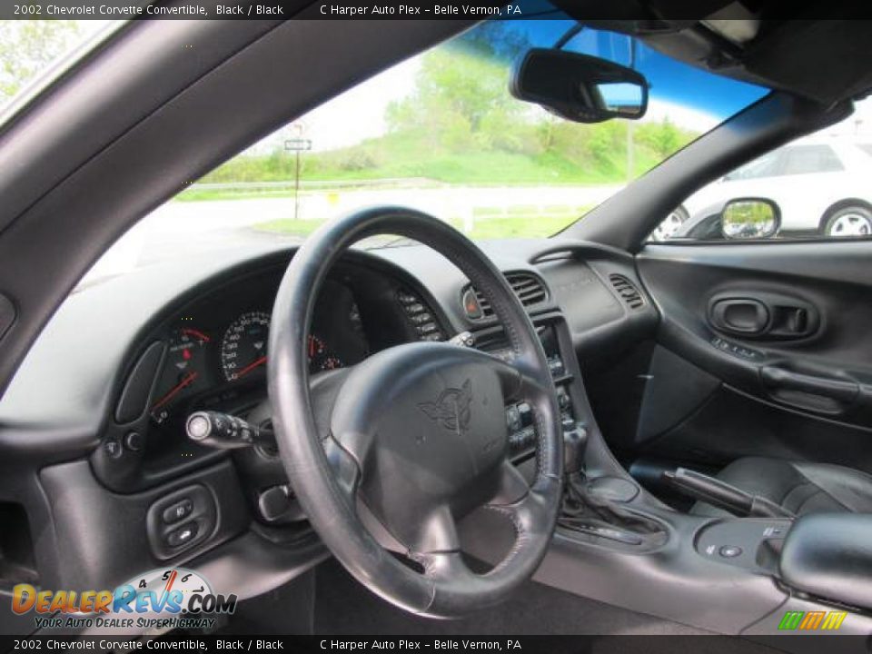 2002 Chevrolet Corvette Convertible Black / Black Photo #18