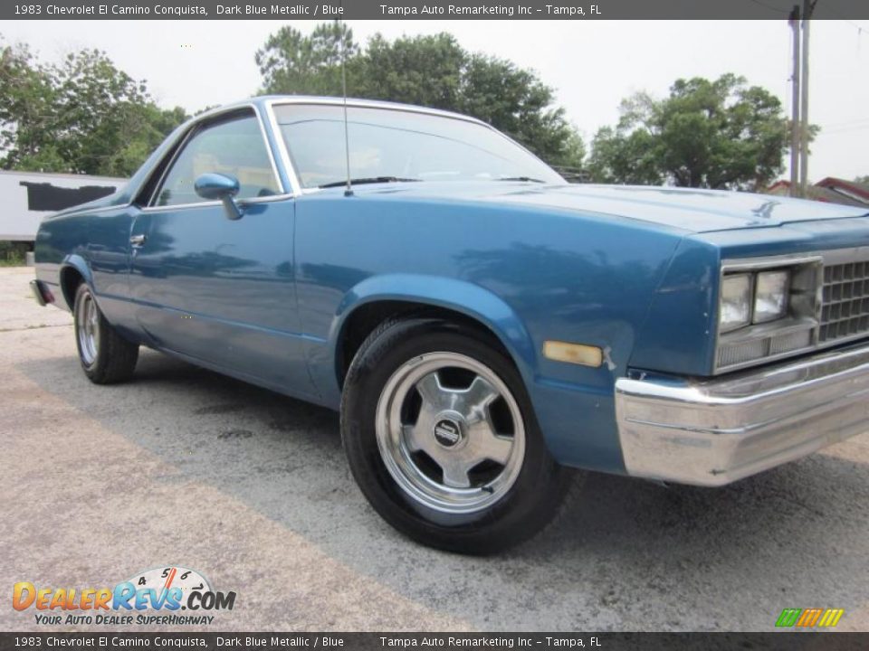 1983 Chevrolet El Camino Conquista Dark Blue Metallic / Blue Photo #3