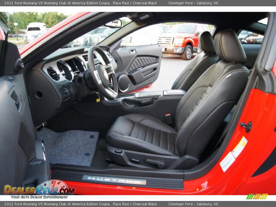 Charcoal Black Interior - 2012 Ford Mustang V6 Mustang Club of America Edition Coupe Photo #9