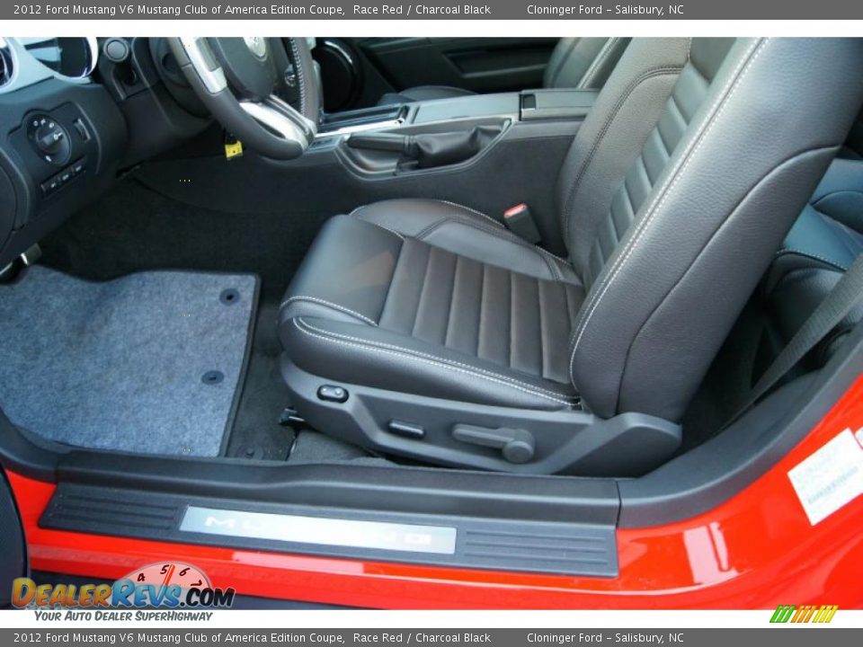 Charcoal Black Interior - 2012 Ford Mustang V6 Mustang Club of America Edition Coupe Photo #19