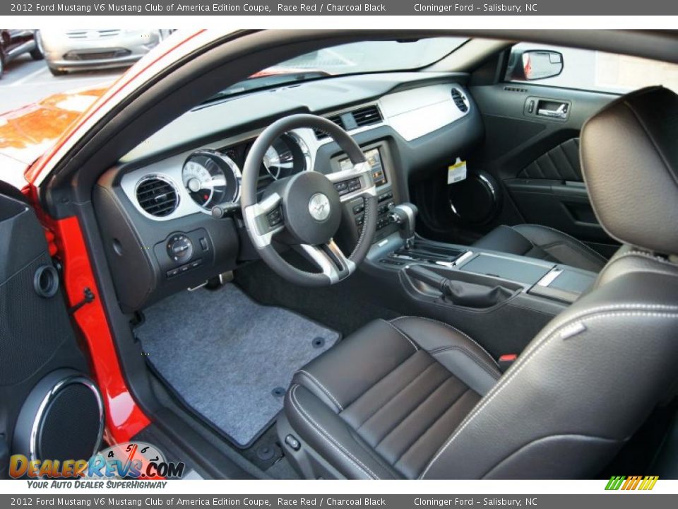 Charcoal Black Interior - 2012 Ford Mustang V6 Mustang Club of America Edition Coupe Photo #20