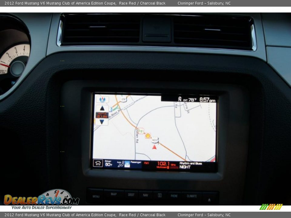 Navigation of 2012 Ford Mustang V6 Mustang Club of America Edition Coupe Photo #25