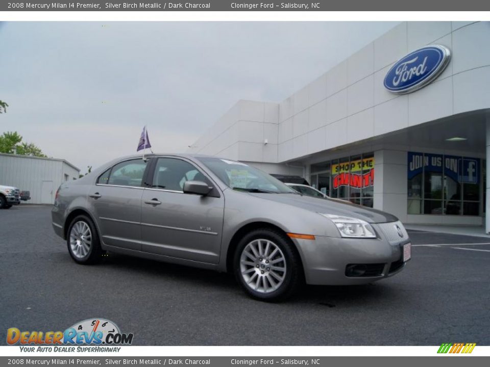 2008 Mercury Milan I4 Premier Silver Birch Metallic / Dark Charcoal Photo #1