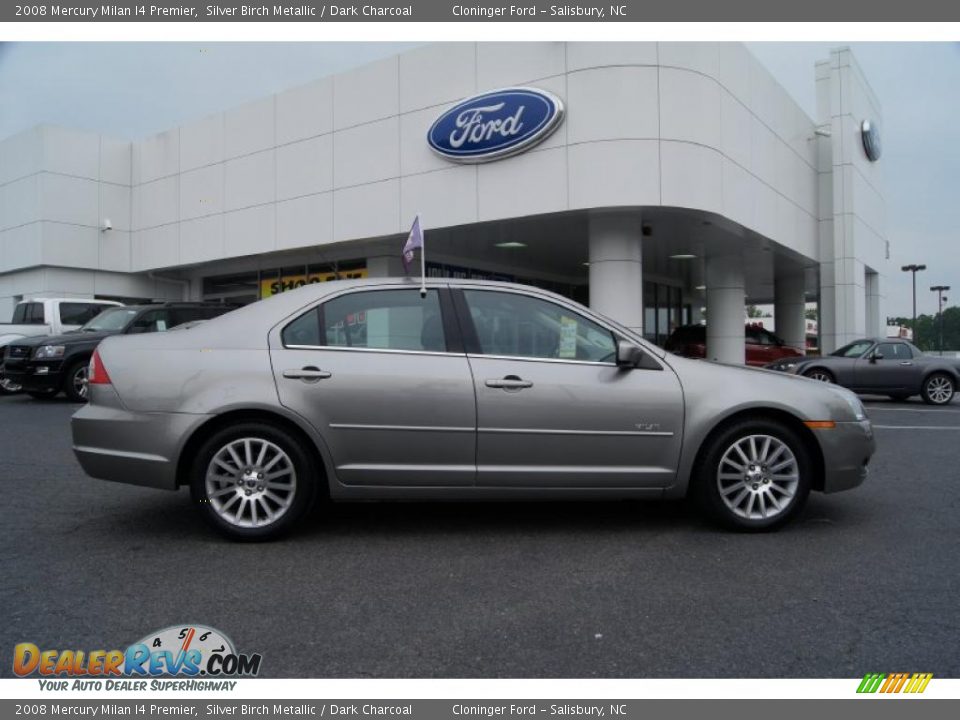 2008 Mercury Milan I4 Premier Silver Birch Metallic / Dark Charcoal Photo #2