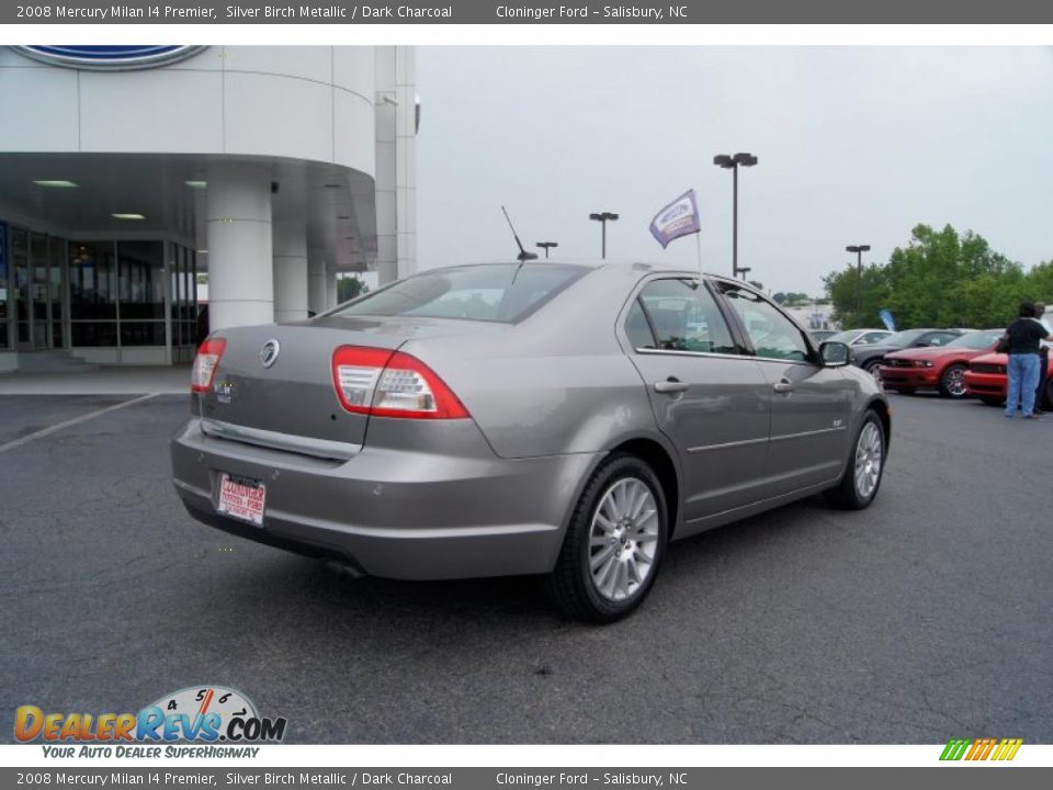 2008 Mercury Milan I4 Premier Silver Birch Metallic / Dark Charcoal Photo #3