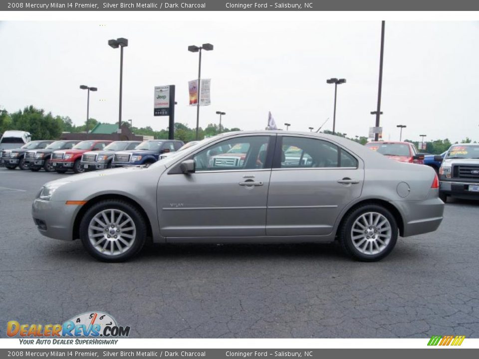 2008 Mercury Milan I4 Premier Silver Birch Metallic / Dark Charcoal Photo #5