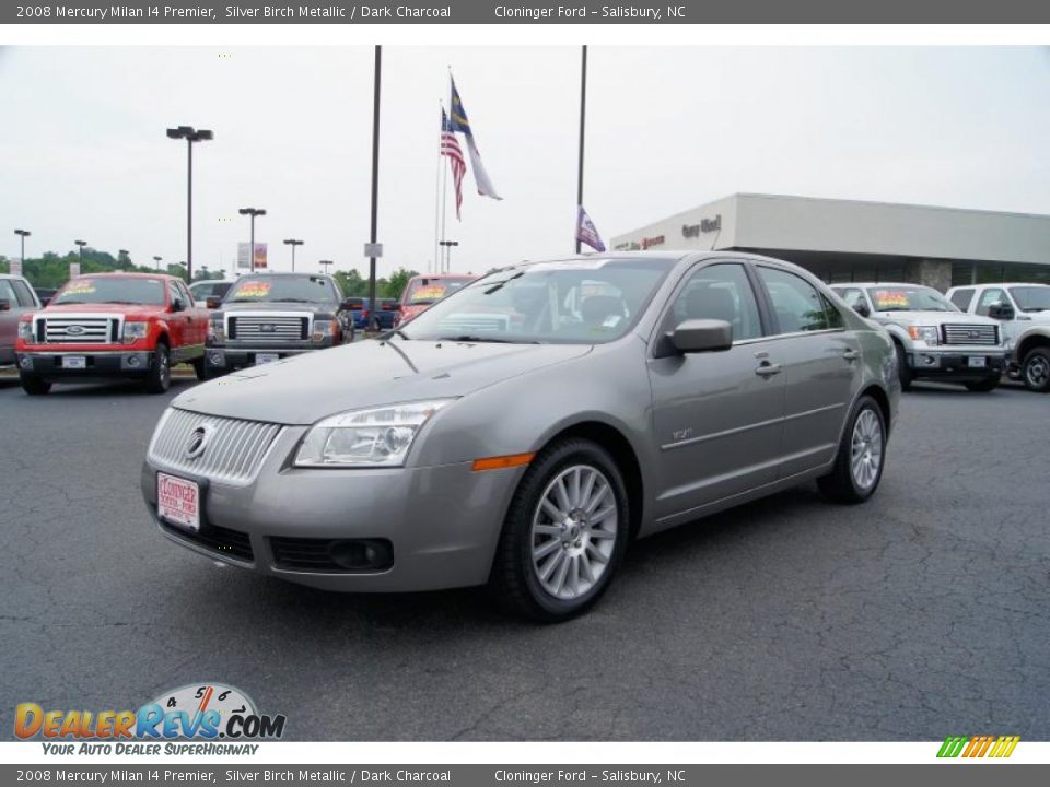 2008 Mercury Milan I4 Premier Silver Birch Metallic / Dark Charcoal Photo #6