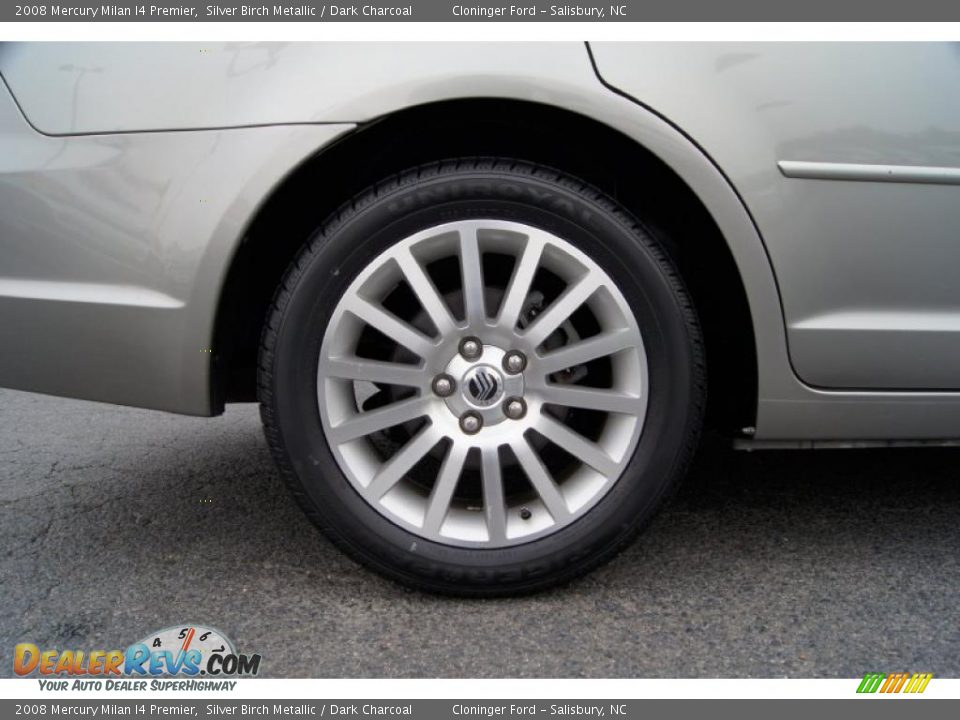 2008 Mercury Milan I4 Premier Silver Birch Metallic / Dark Charcoal Photo #18