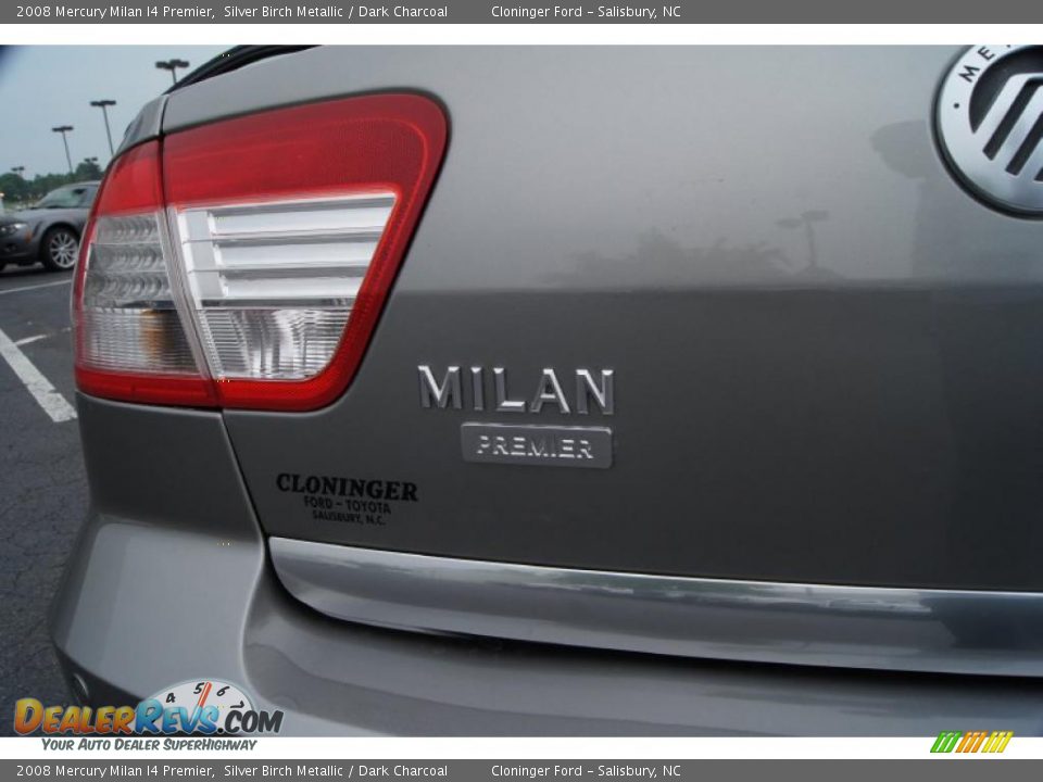 2008 Mercury Milan I4 Premier Silver Birch Metallic / Dark Charcoal Photo #19
