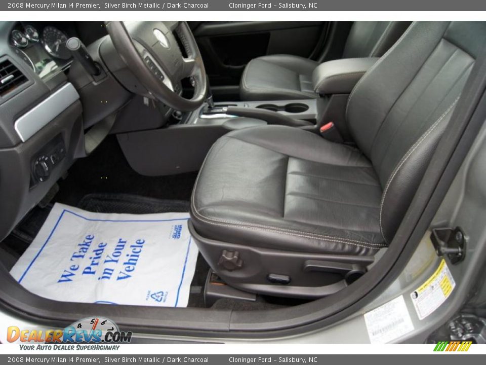 2008 Mercury Milan I4 Premier Silver Birch Metallic / Dark Charcoal Photo #22
